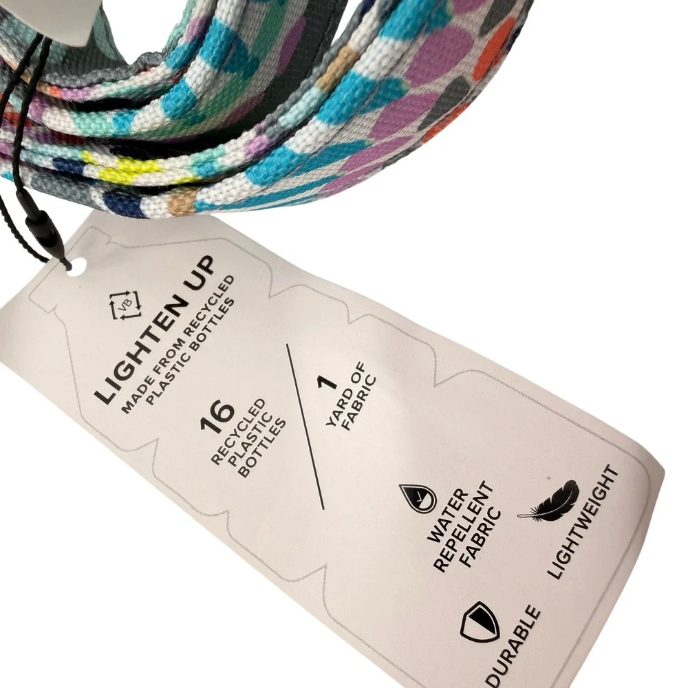 Vera Bradley Wide Lanyard Lighten Up Sunny Medallion Eco-Friendly Recycled Gift